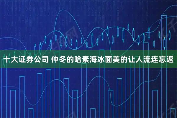 十大证券公司 仲冬的哈素海冰面美的让人流连忘返